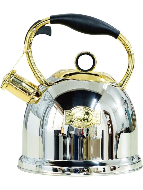 Other - Gold Kitchen Whistling Tea Kettle 3.0 Quart Stainless Steel Stovetop Tea Pot